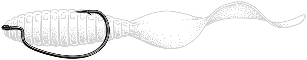  Owner Fish Hooks 5137 Worm Hook Sizes 1/0 - 5/0