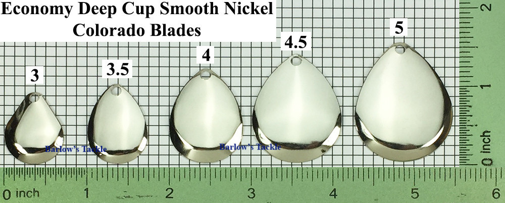  Economy Nickel Deep Cup Colorado Blades Smooth Finish Sizes 3 - 5