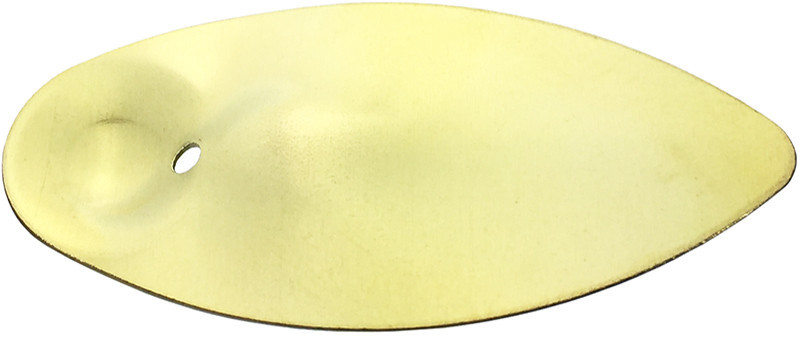  Inline Spinner Blades Brass Finish Lacquer Coated Sizes 1 - 6