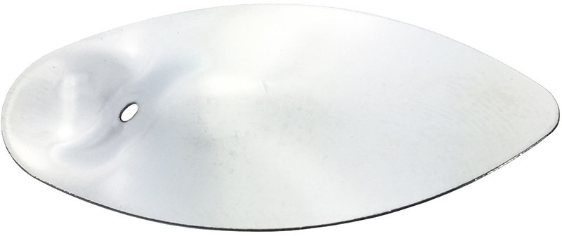  Inline Spinner Blades - Nickel Finish Sizes 1 - 6