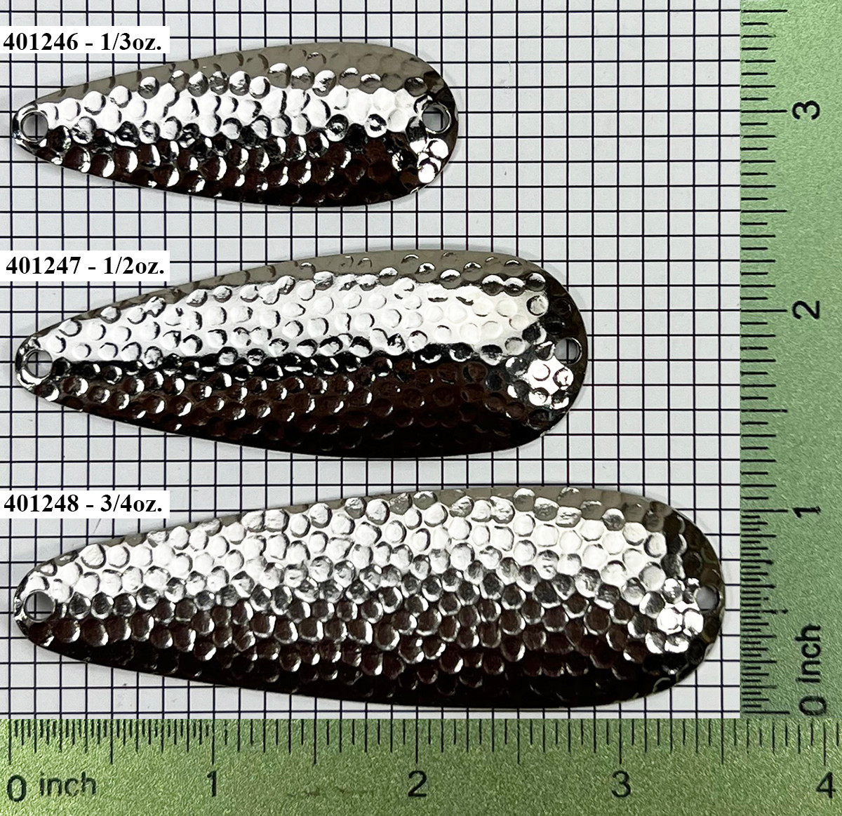 Economy Casting Spoon Blanks - Hammered Nickel