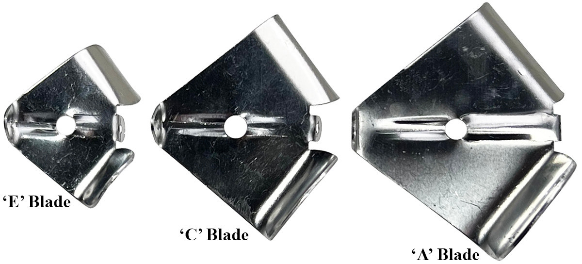  Aluminum Buzz Blade Clockwise Turn  On-Center Axis