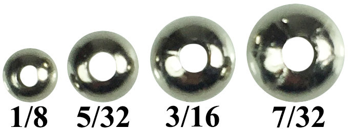  Beads - Hollow Nickel Plated Brass