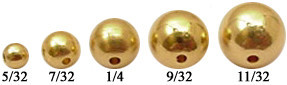  Solid Brass Beads