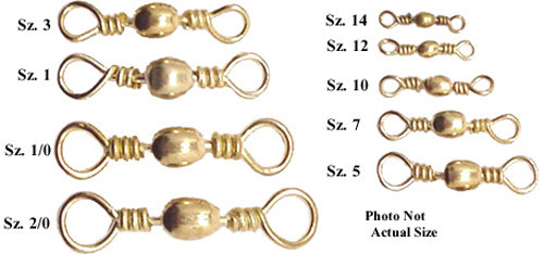  Barrel Swivels Brass or Black Finish