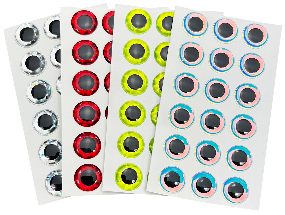  3-D Adhesive Lure Eyes - 5/16"