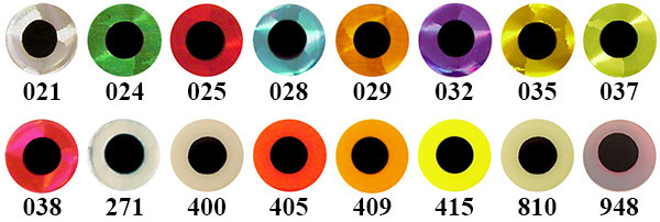  Flat Adhesive Lure Eyes - 3/16"