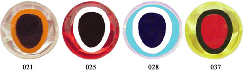  3-D Adhesive Lure Eyes - 3 Color - 5/16"
