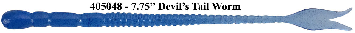 Barlows Devil's Tail Worm Mold - 7.75"