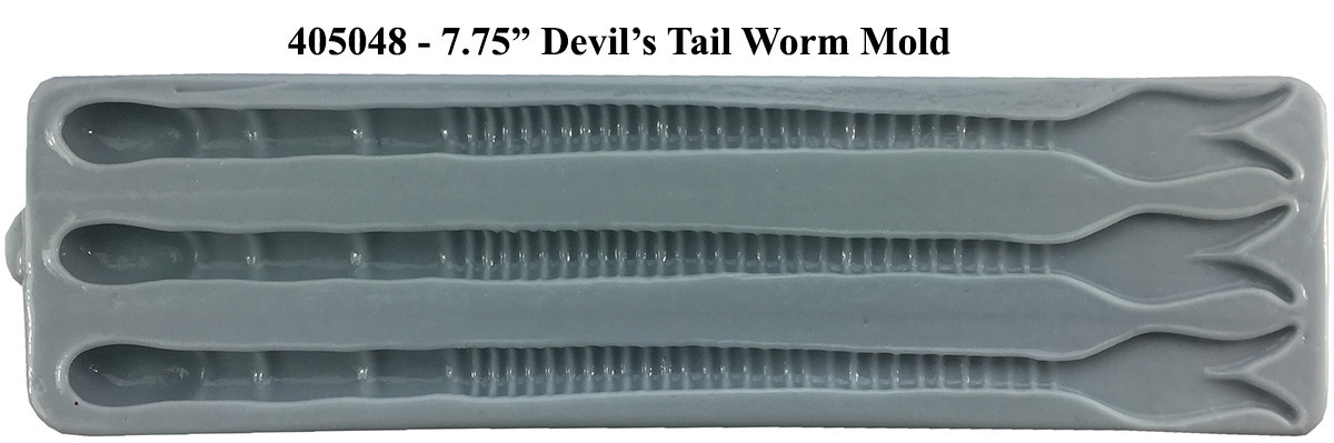 Barlows Devil's Tail Worm Mold - 7.75"