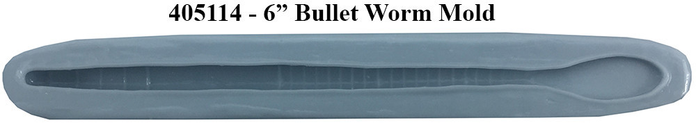 Barlows Bullet Worm Mold - 6"