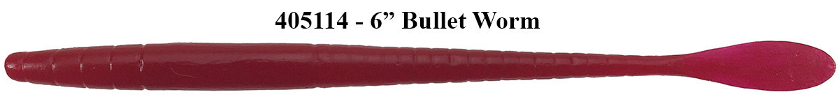 Barlows Bullet Worm Mold - 6"