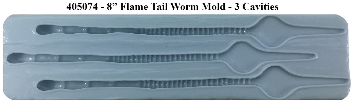 Barlows Flame Tail Worm Molds