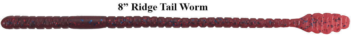 Barlows Ridge Tail Worm Mold - 8"