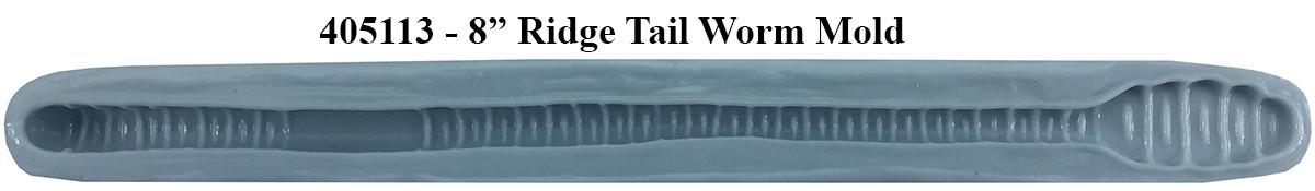 Barlows Ridge Tail Worm Mold - 8"