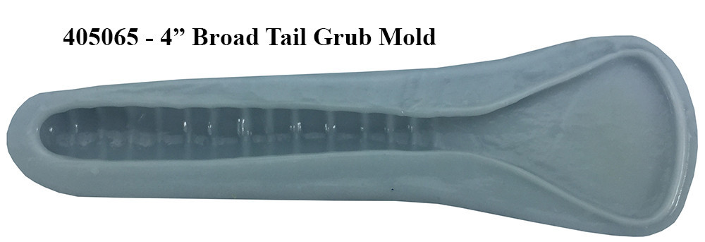 Barlows Broad Tail Grub Worm Mold - 4"