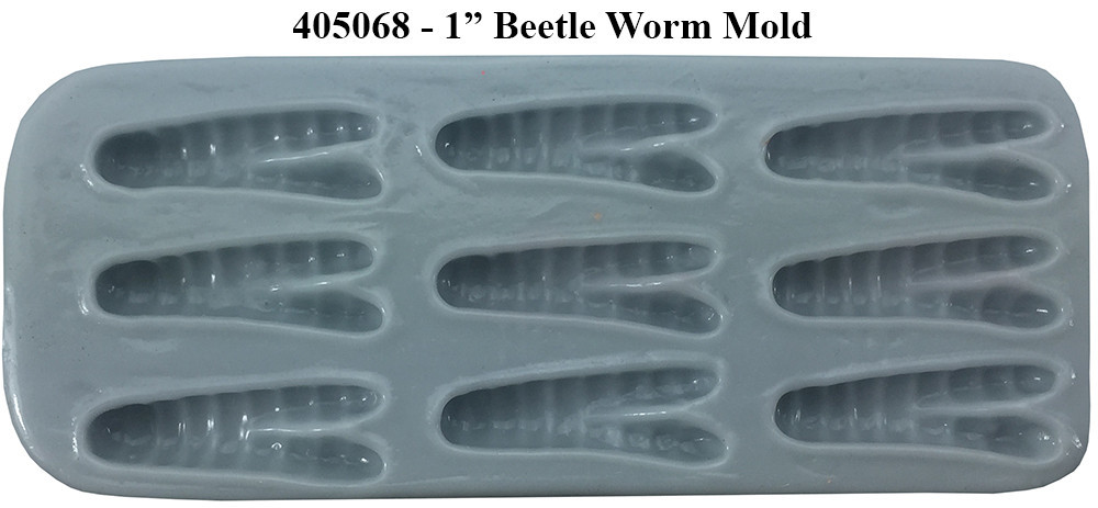 Barlows Beetle Body Worm Mold - 1", 1.75", &  3"