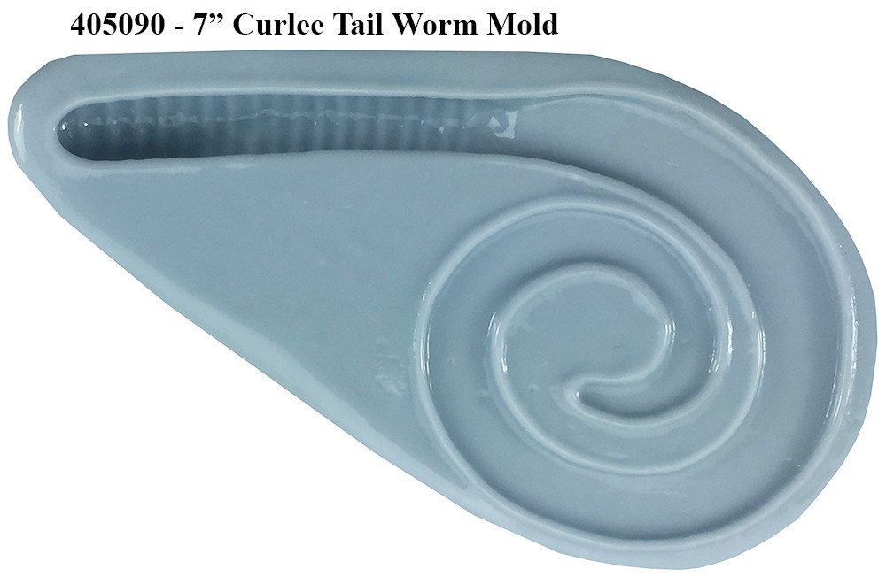 Barlows Curlee Tail Worm Molds