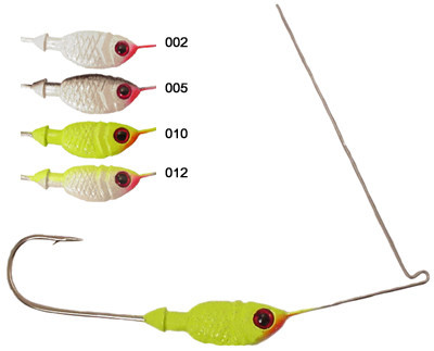  Fish Shaped Spinner Bait Head Painted