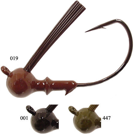 Barlows Flat Eye Weedless Football Jig Heads