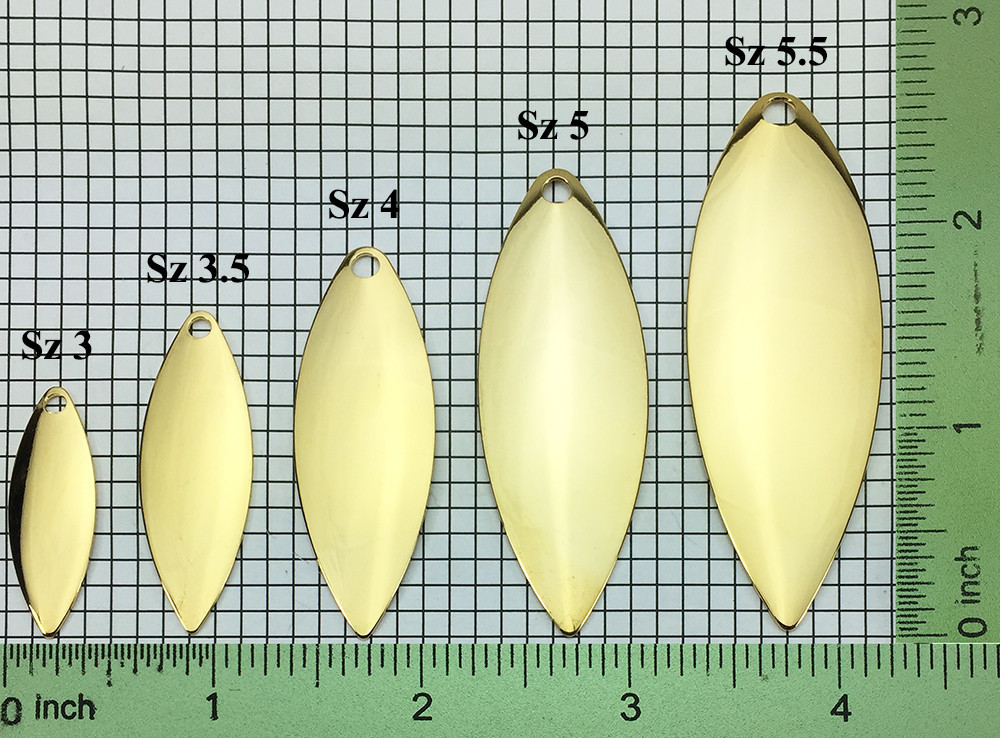 Ultra Premium Gold Willow Blades Smooth Finish Sizes 3-5  Ultra Premium Gold Willow Blades Smooth Finish Sizes 3-5