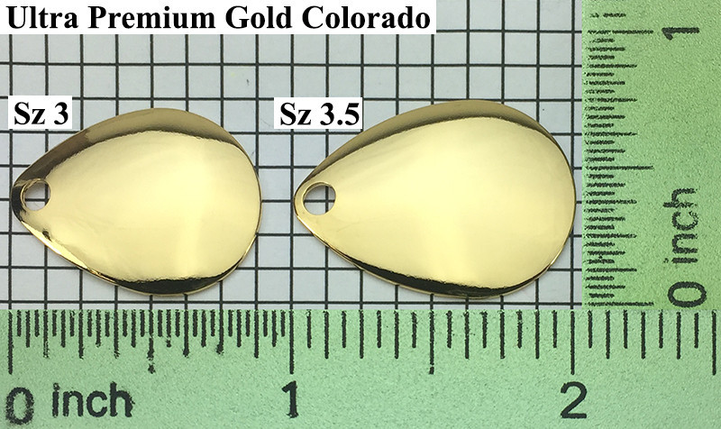Ultra Premium Gold Colorado Blades Smooth Finish Sizes 3 - 3.5  Ultra Premium Gold Colorado Blades Smooth Finish Sizes 3 - 3.5