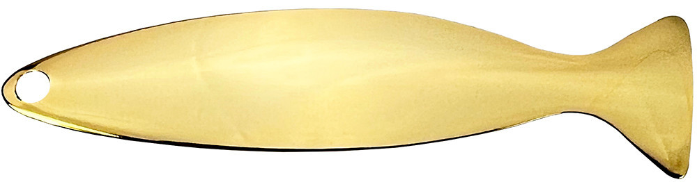  Gold Minnow Spinner Blade Smooth Finish
