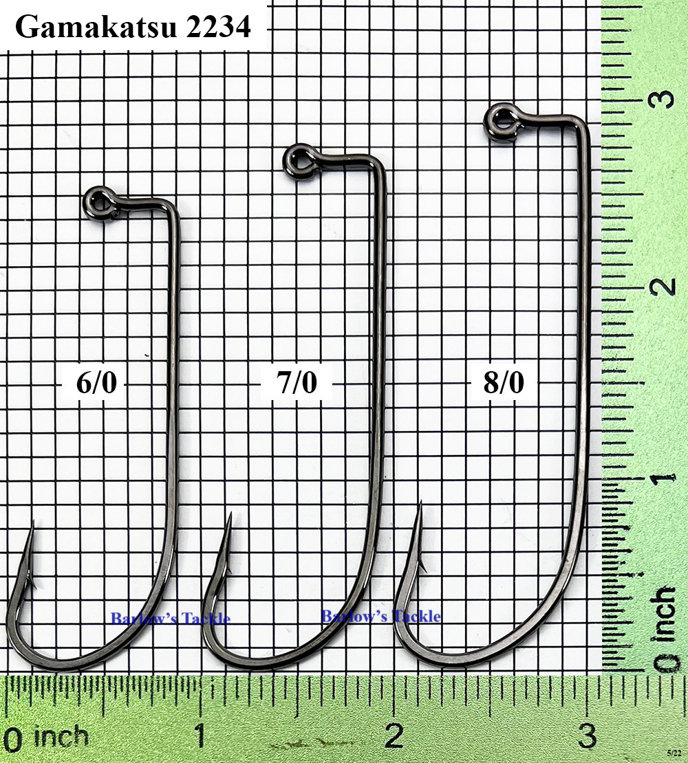  Gamakatsu  2234 Jig Hooks Sizes 6/0 - 8/0