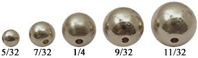  Nickel Plated Solid Brass Beads