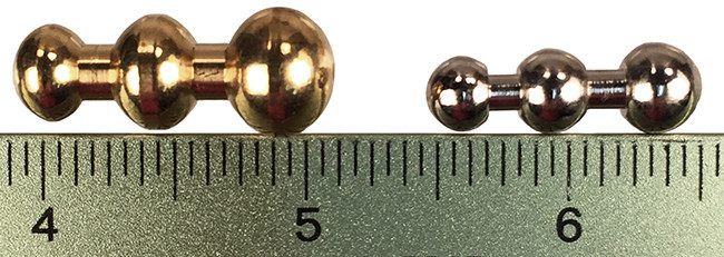 Brass Lure Body - Style O Wts. 0.23 & 0.53 oz.  Brass Lure Body - Style O Wts. 0.23 & 0.53 oz.