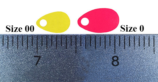  Painted Indiana Blades - Sizes 00 & 0