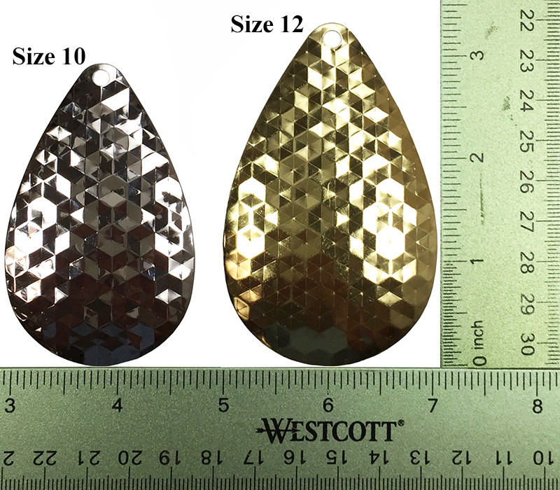  Magnum Smooth Nickel Indiana Spinner Blades Sizes 10 & 12