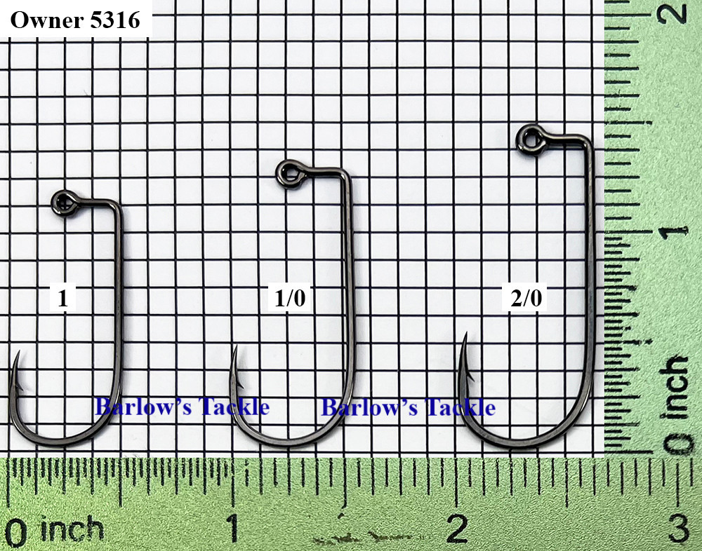 Owner 5316 Jig Hook Sizes 1 - 2/0  Owner 5316 Jig Hook Sizes 1 - 2/0