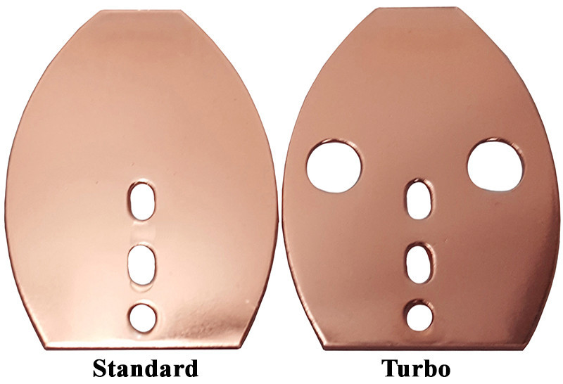 Shakee Blades Polished Copper Finish Standard Size  Shakee Blades Polished Copper Finish Standard Size