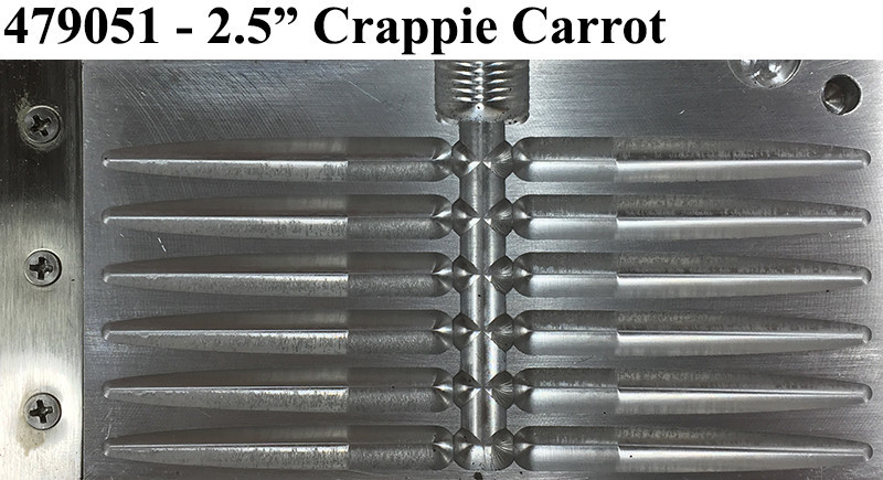 Do-It Molds Do-It CNC Crappie Carrot Worm Molds Do-It Molds Do-It CNC Crappie Carrot Worm Molds