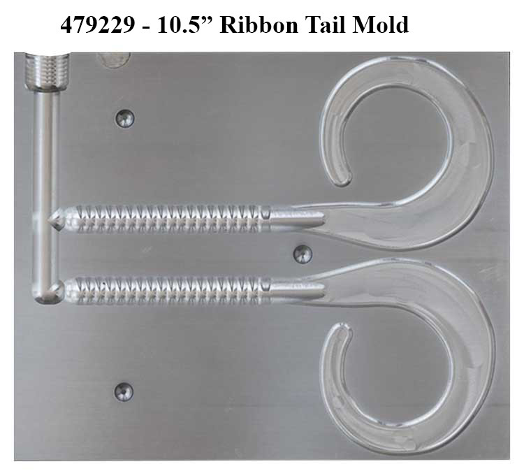 Do-It Molds Do-It CNC Ribbon Tail Worm Molds Do-It Molds Do-It CNC Ribbon Tail Worm Molds