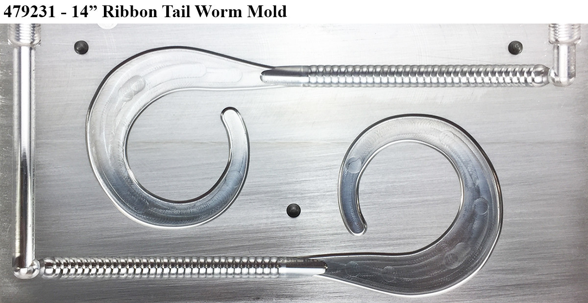Do-It Molds Do-It CNC Ribbon Tail Worm Molds Do-It Molds Do-It CNC Ribbon Tail Worm Molds