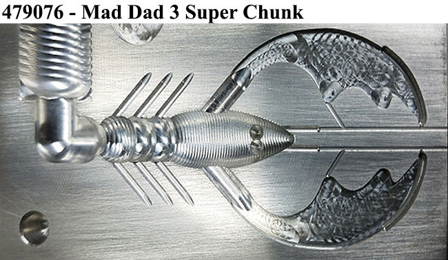 Do-It Molds Do-It CNC Mad Dad 3 Super Chunk Mold Do-It Molds Do-It CNC Mad Dad 3 Super Chunk Mold
