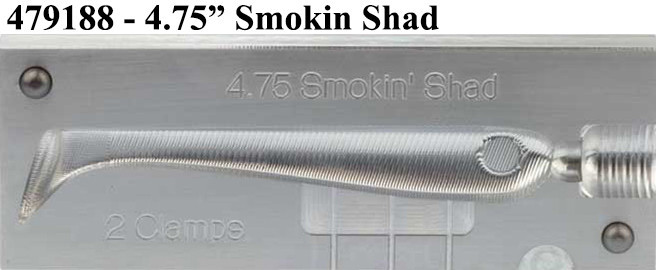 Do-It Molds Do-It CNC Smokin' Shad Mold Do-It Molds Do-It CNC Smokin' Shad Mold