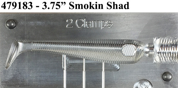 Do-It Molds Do-It CNC Smokin' Shad Mold Do-It Molds Do-It CNC Smokin' Shad Mold