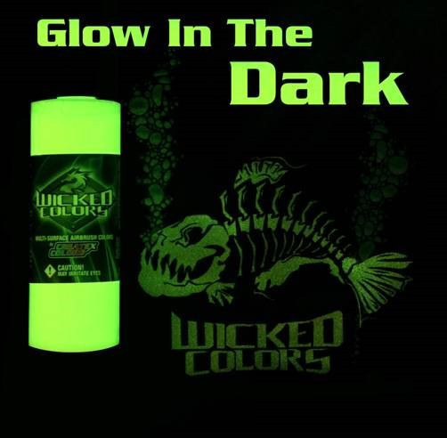 Createx Airbrush Paint Wicked Transparent Glow in the Dark  Createx Airbrush Paint Wicked Transparent Glow in the Dark