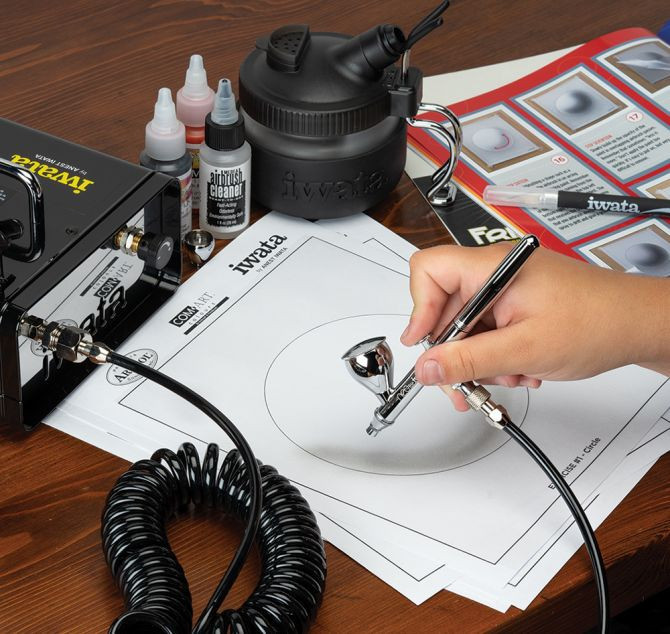 Iwata Beginner Airbrush Kit with Neo CN and Ninja Jet Compressor  Iwata Beginner Airbrush Kit with Neo CN and Ninja Jet Compressor