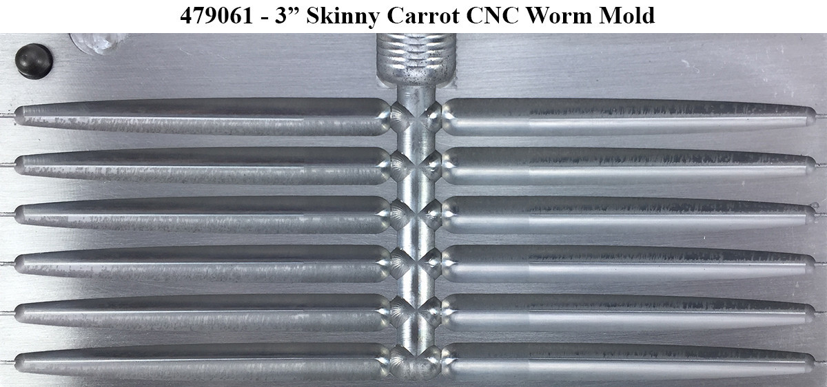 Do-It Molds Do-It CNC Skinny Carrot Worm Molds Do-It Molds Do-It CNC Skinny Carrot Worm Molds