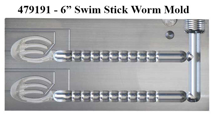 Do-It Molds Do-It CNC Swim Stick Worm Molds Do-It Molds Do-It CNC Swim Stick Worm Molds