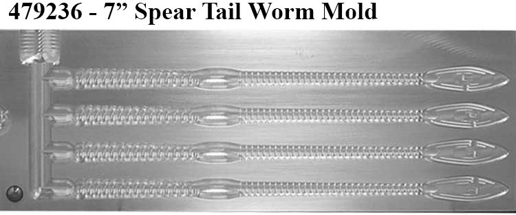 Do-It Molds Do-It CNC Spear Tail Worm Molds Do-It Molds Do-It CNC Spear Tail Worm Molds
