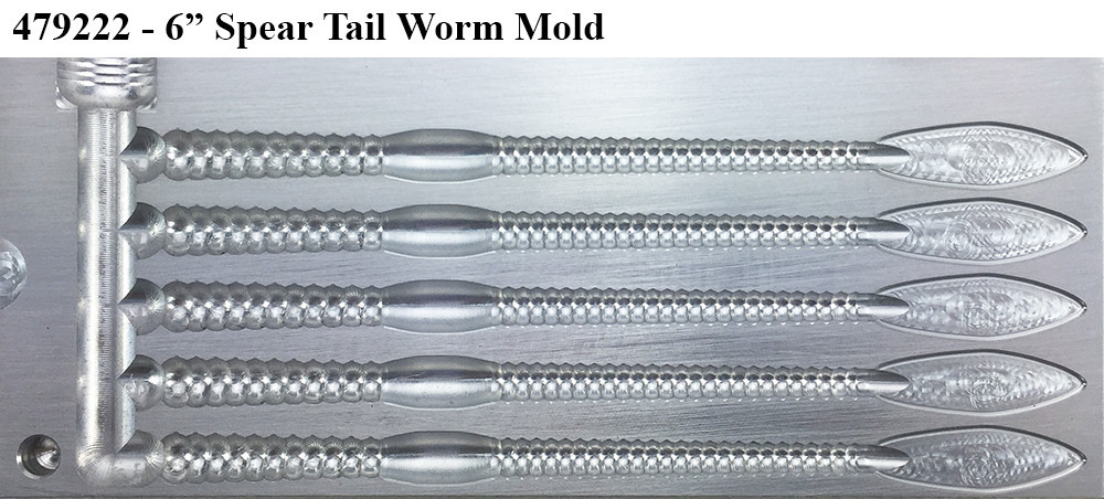 Do-It Molds Do-It CNC Spear Tail Worm Molds Do-It Molds Do-It CNC Spear Tail Worm Molds