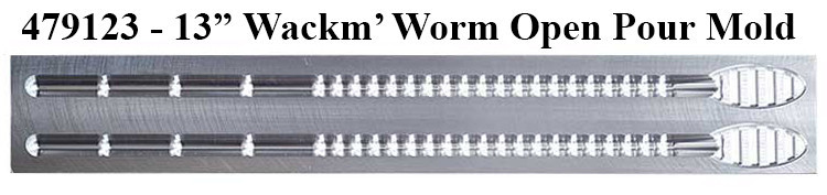 Do-It Molds Do-It CNC 13" Wackm' Worm Open Pour Mold Do-It Molds Do-It CNC 13" Wackm' Worm Open Pour Mold