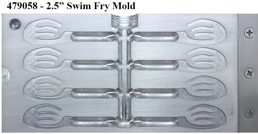 Do-It Molds Do-It CNC 2.5" Swim Fry Worm Mold Do-It Molds Do-It CNC 2.5" Swim Fry Worm Mold