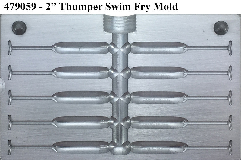 Do-It Molds Do-It CNC 2" Thumper Swim Fry Worm Mold