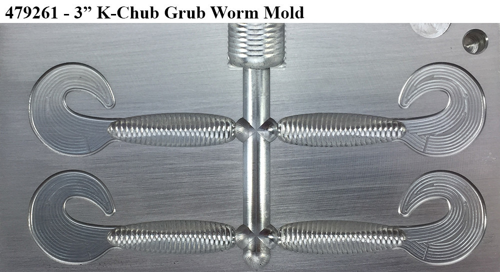 Do-It Molds Do-It CNC K-Chub Grub Molds Do-It Molds Do-It CNC K-Chub Grub Molds